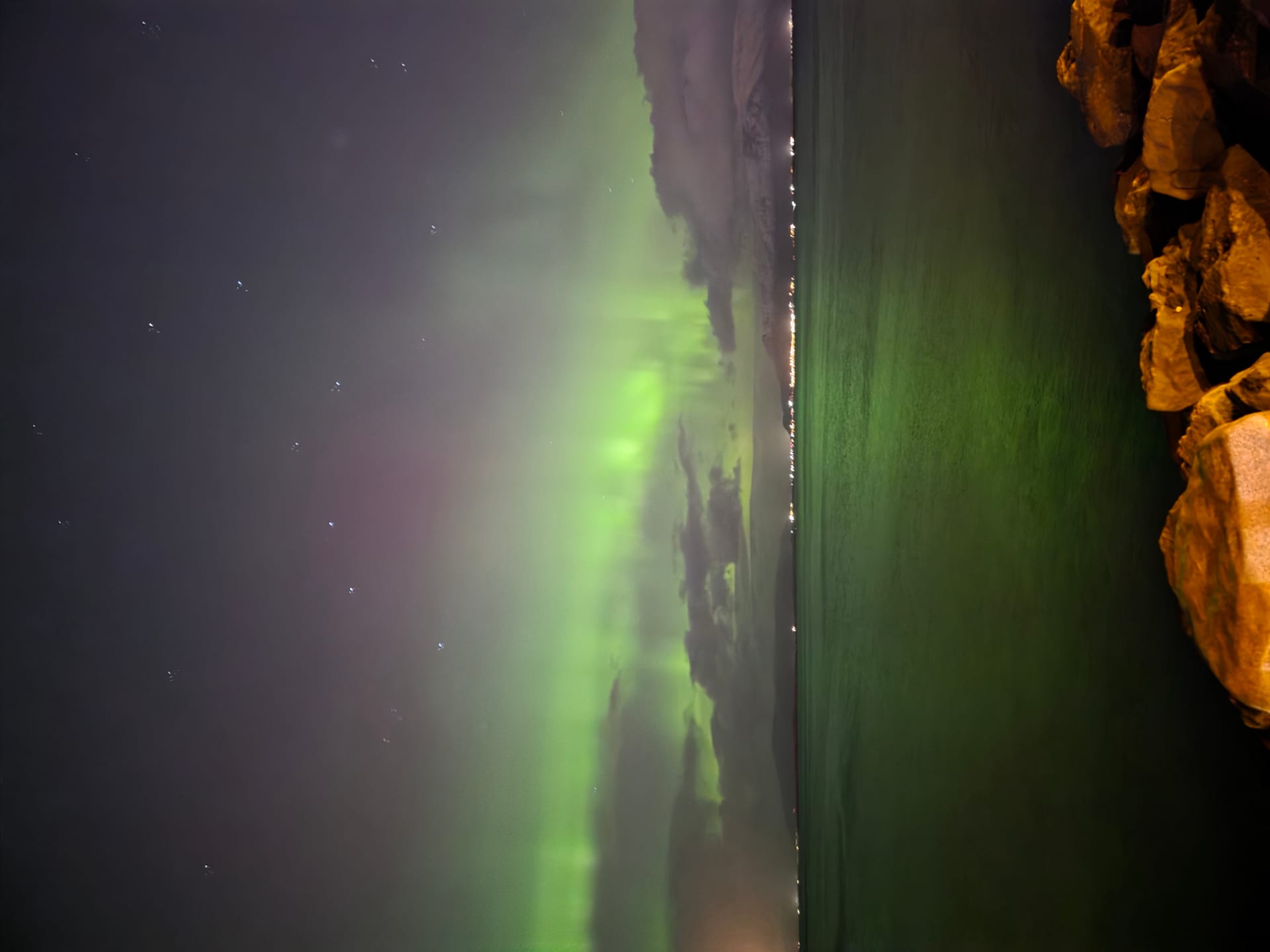 Northern Lights in winter